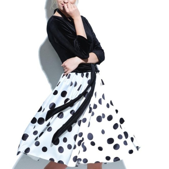 Dresses & Skirts - Vintage Style Retro Black & White Polka Dot Dress